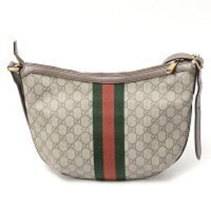 Gucci Ebony Beige Tan Bag GG Ophidia Shoulder